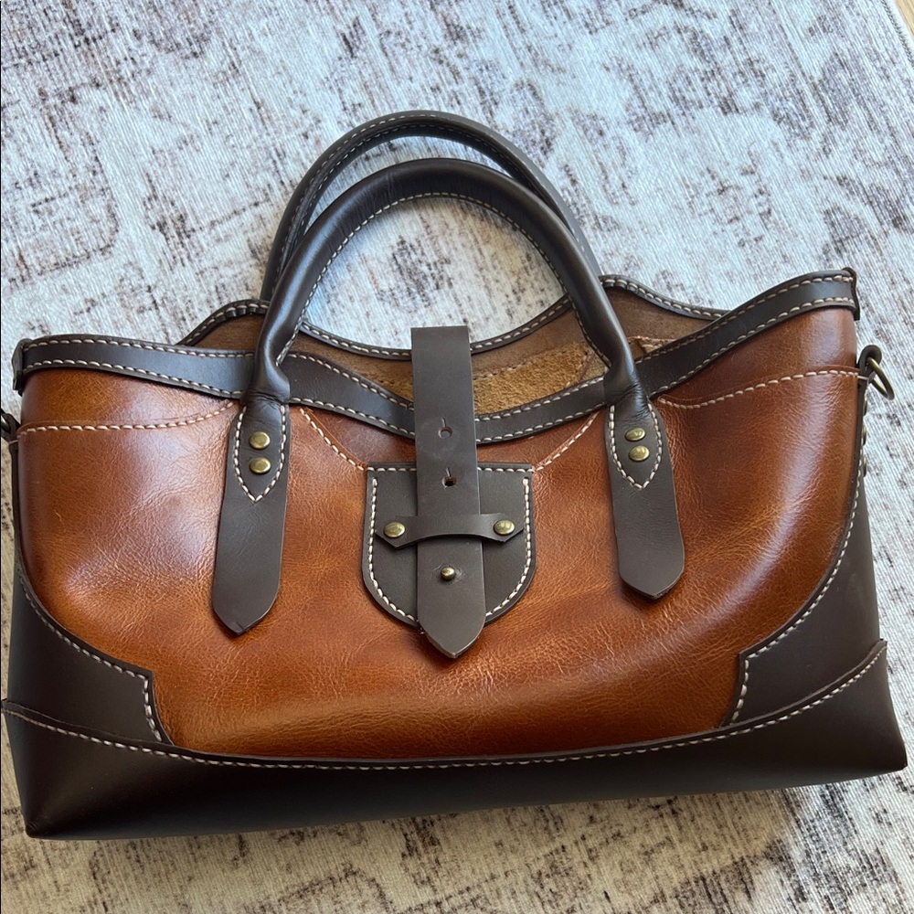 Elegant Brown Leather Bag